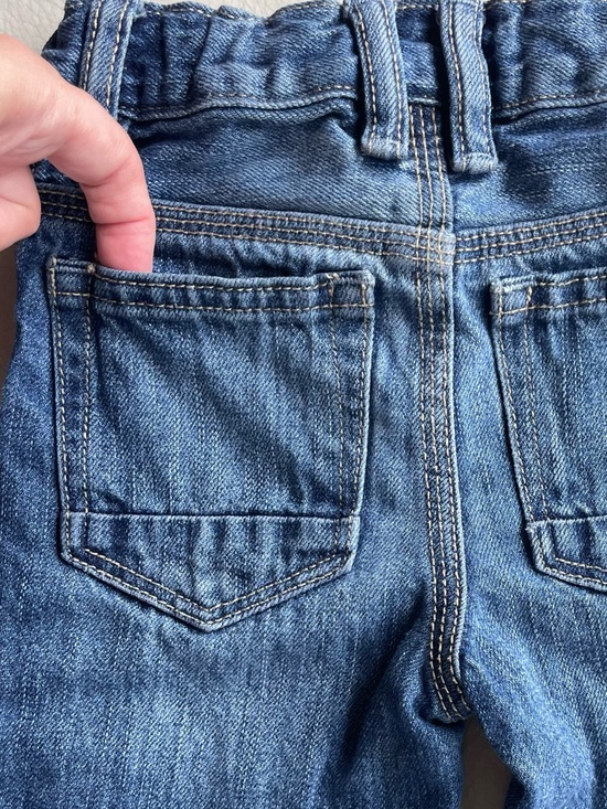 Gap Straight Like New Toddler Jeans, Indigo Wash, Front & Back Pockets - Picture 5 of 13